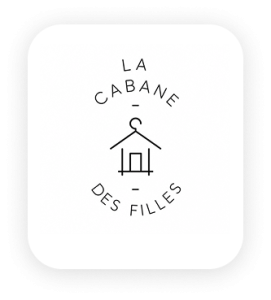 logo la cabane des filles fond blanc